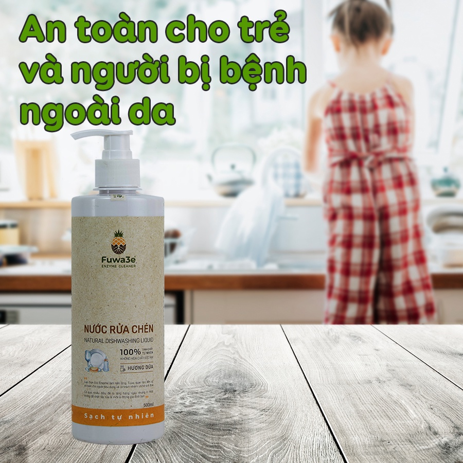 Nước rửa chén hữu cơ fuwa3e. 500ml