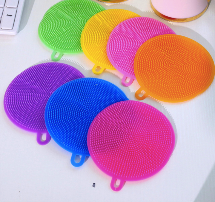 Silicone Dishwashing Pad with Hanging Hook (11 cm)