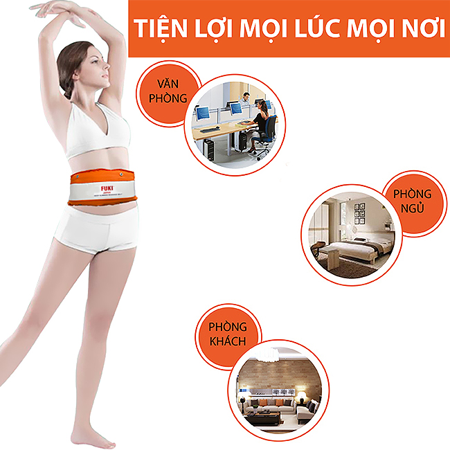 Máy massage bụng FUKI FK90 (màu cam)