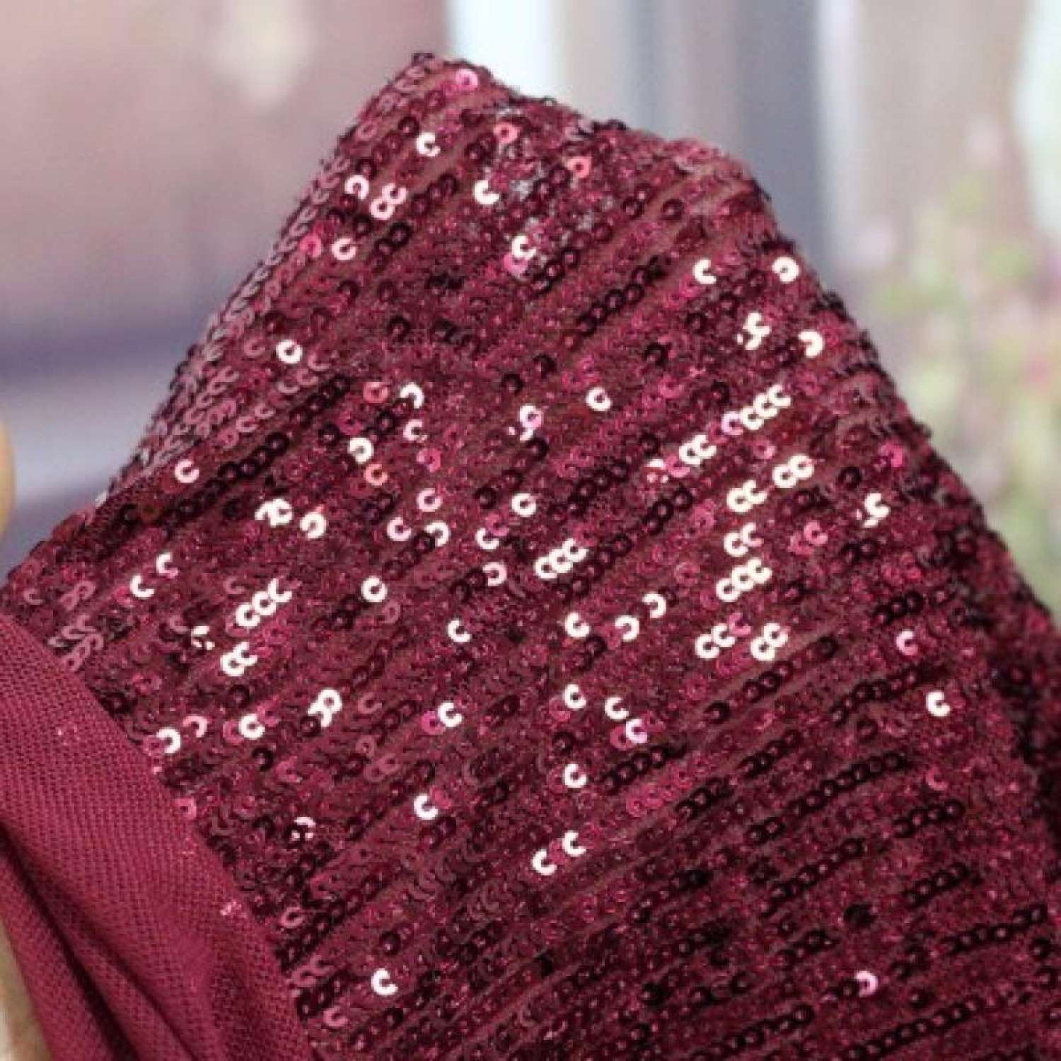 Vải Thun Kim Sa Lấp Lánh Co Giãn 4 Chiều (loại cốt tông dày) rộng 1,3m