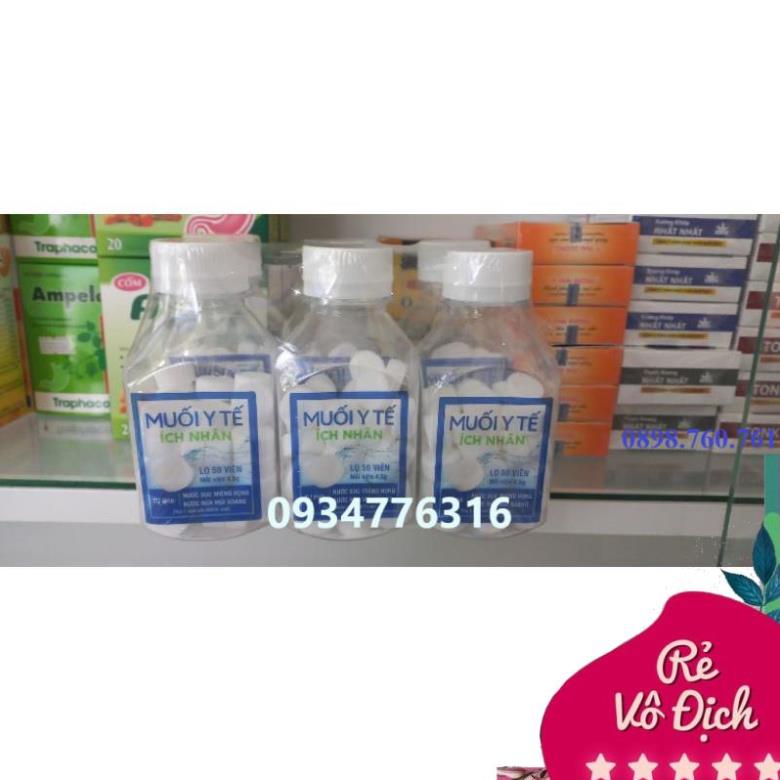 Muối y tế ích nhân lọ 50 viên