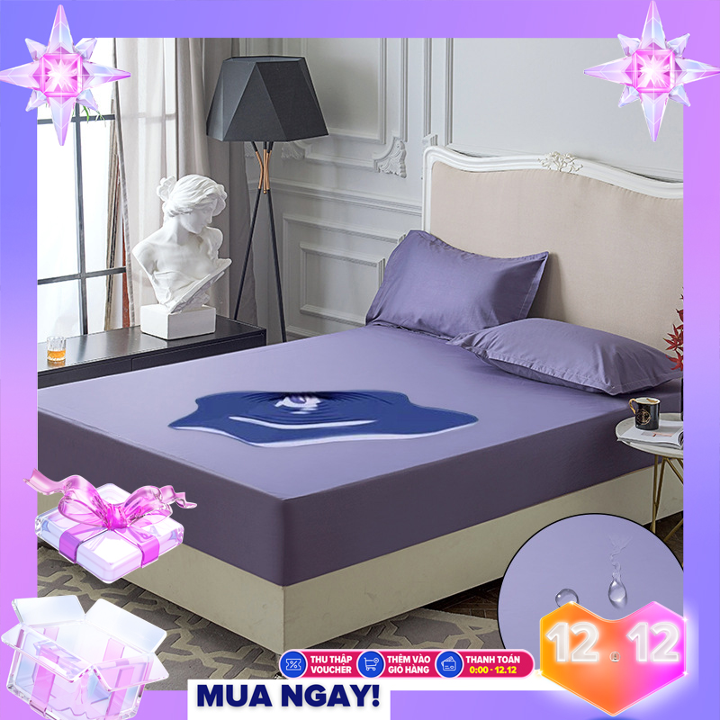 Ga chống thấm cao cấp, drap trải giường cao cấp không thấm nước đa dụng bảo vệ đệm, giá cực rẻ sốc tới nóc Giảm 50% full đơn ( Giao màu ngẫu nhiên )