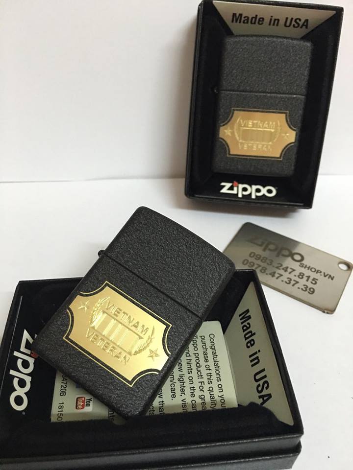 Zippo 28875 - Zippo Vietnam War Black Crackle