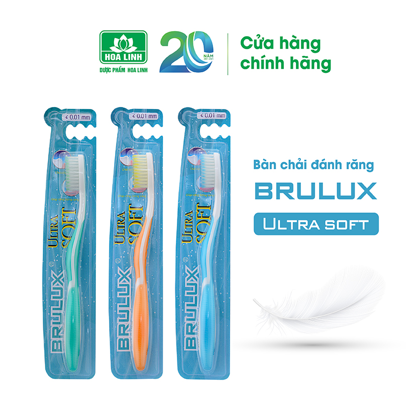 Bàn chải đánh răng Brulux Ultra Soft Siêu Mềm - Chống Mốc - Màu ngẫu nhiên  | Lazada.vn