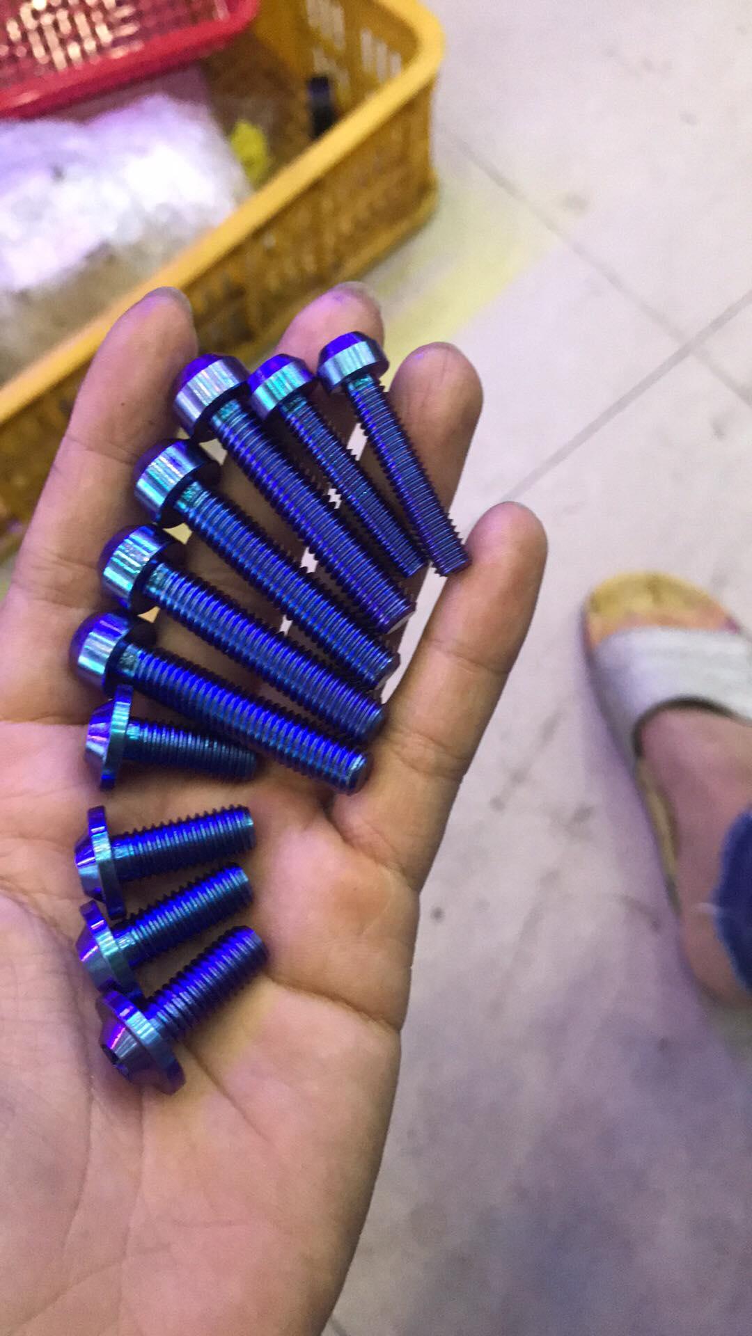 [HCM]Full bộ ốc 10 con titanium Gr5 cho ghi đông Composimo Msx ( Không bao gồm ghi đông )
