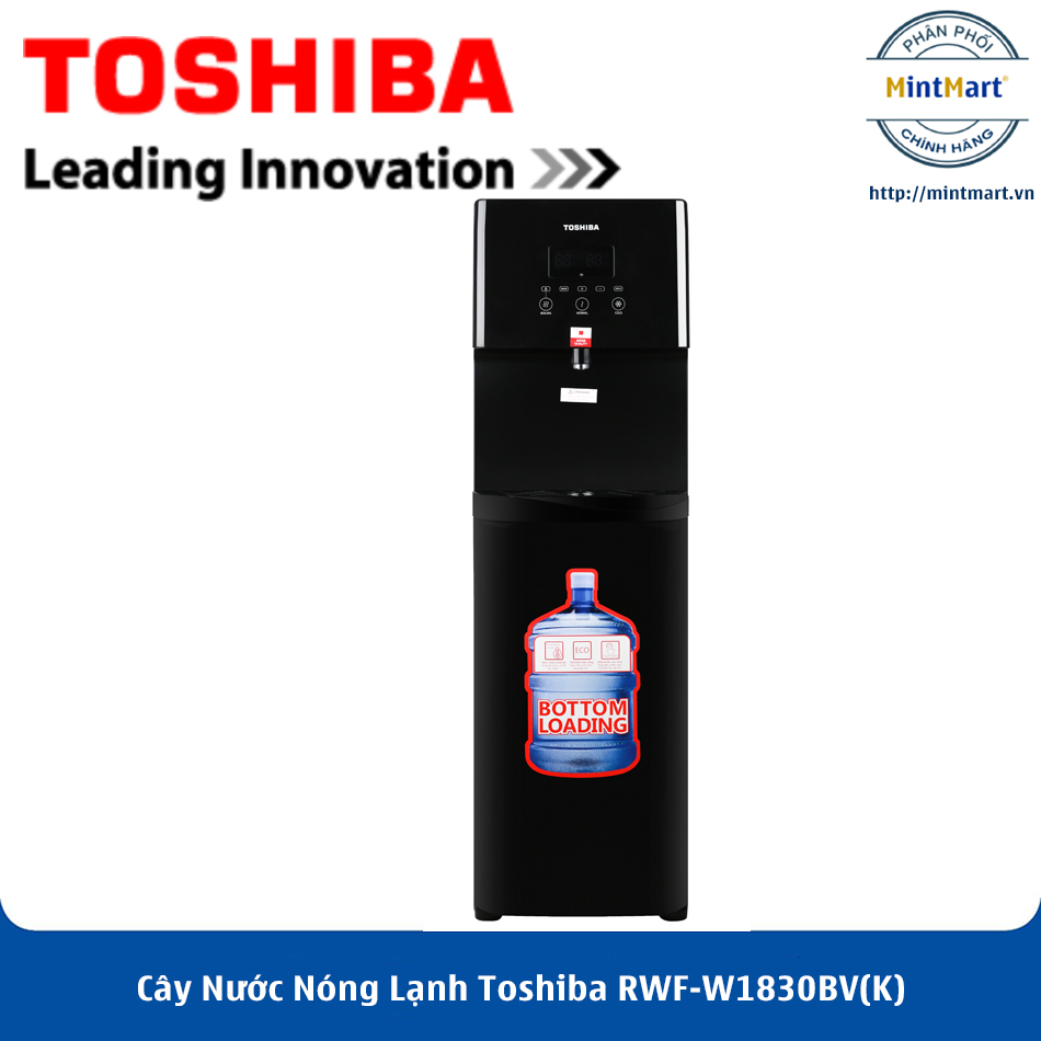[Trả góp 0%]Cây Nước Nóng Lạnh Toshiba RWF-W1830BV(K) - Hàng Chính Hãng
