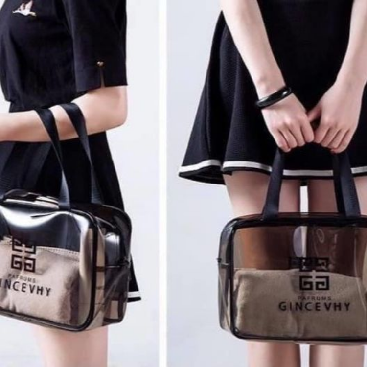 Sét 3 túi đựng mỹ phẩm trong suốt