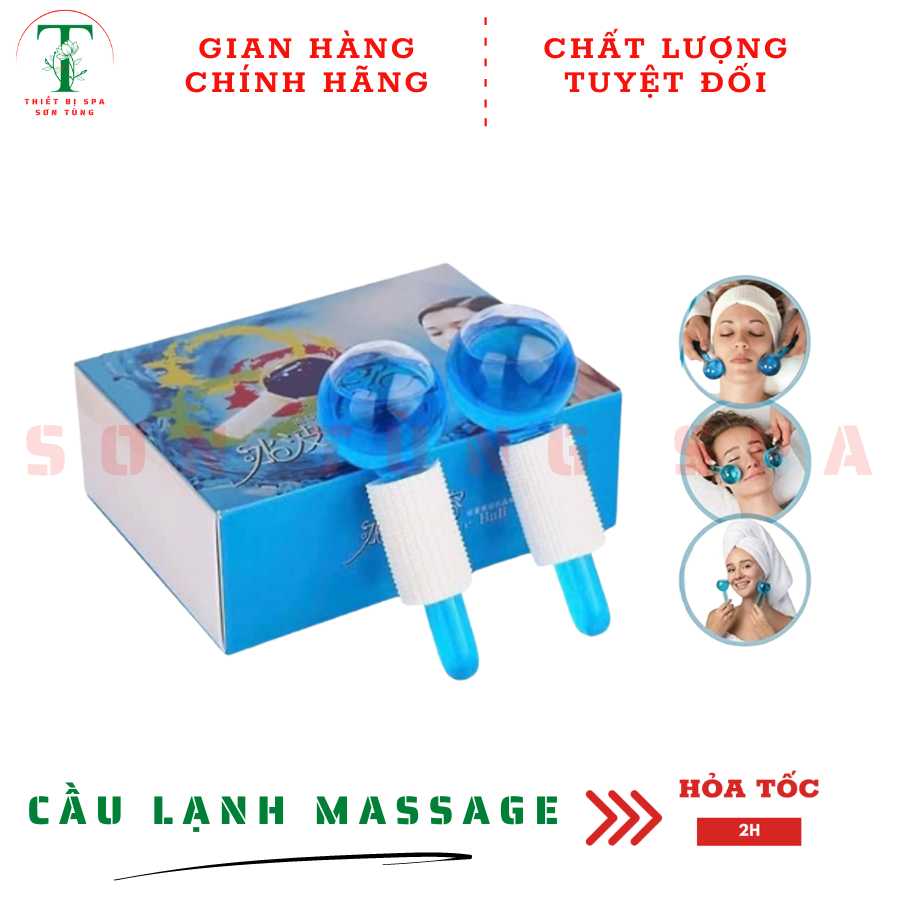Quả cầu lạnh massage mặt, đẩy tinh chất