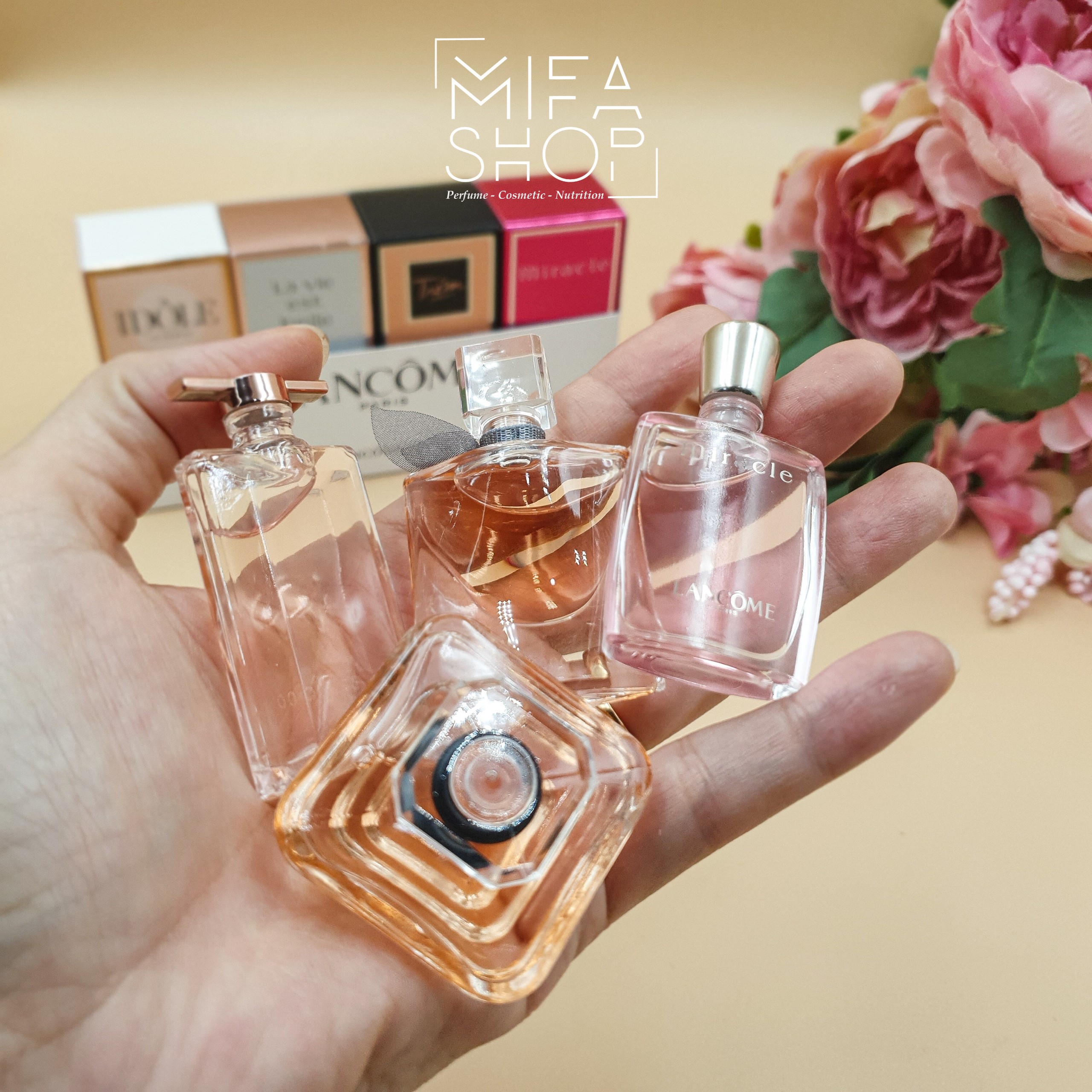 Bộ Nước Hoa Lancome 4 Chai ( The Best Of Lancome Fragrances ) - Chính Hãng