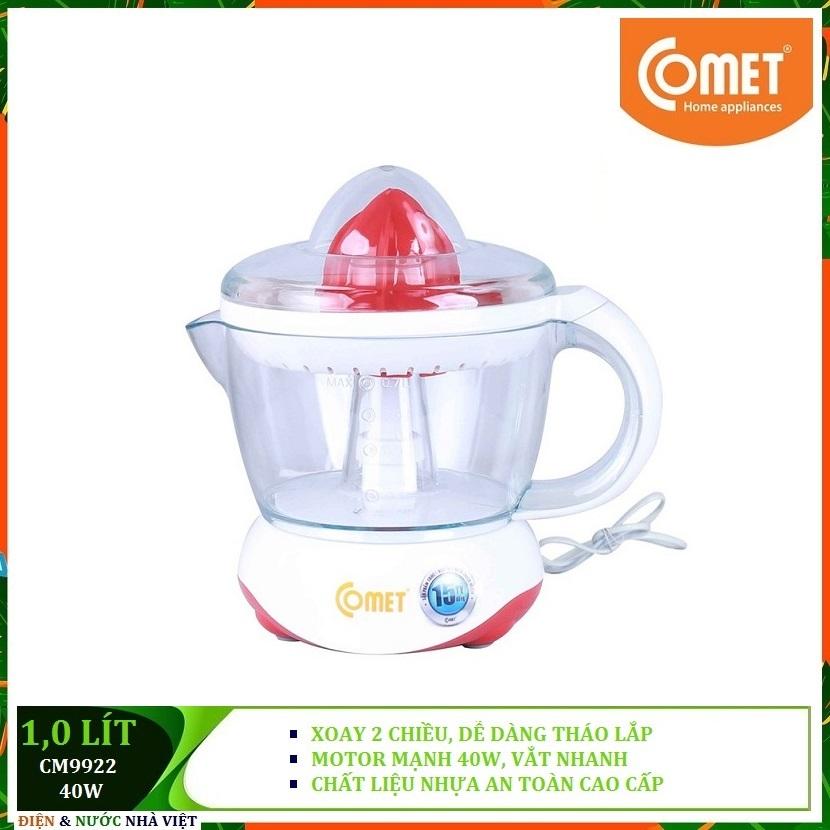 MÁY VẮT CAM 1,0 LÍT XOAY 2 CHIỀU COMET CM9922 & CM9929 ( CÔNG SUẤT 40W )
