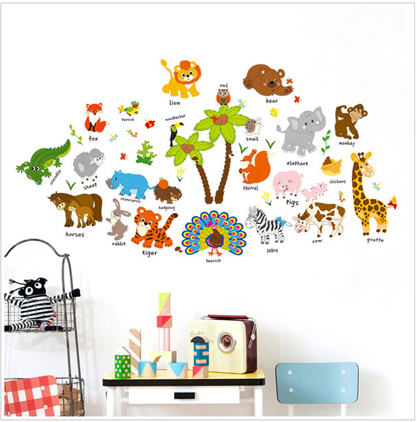 [Hcm]Wall Decal of Various Animals 2