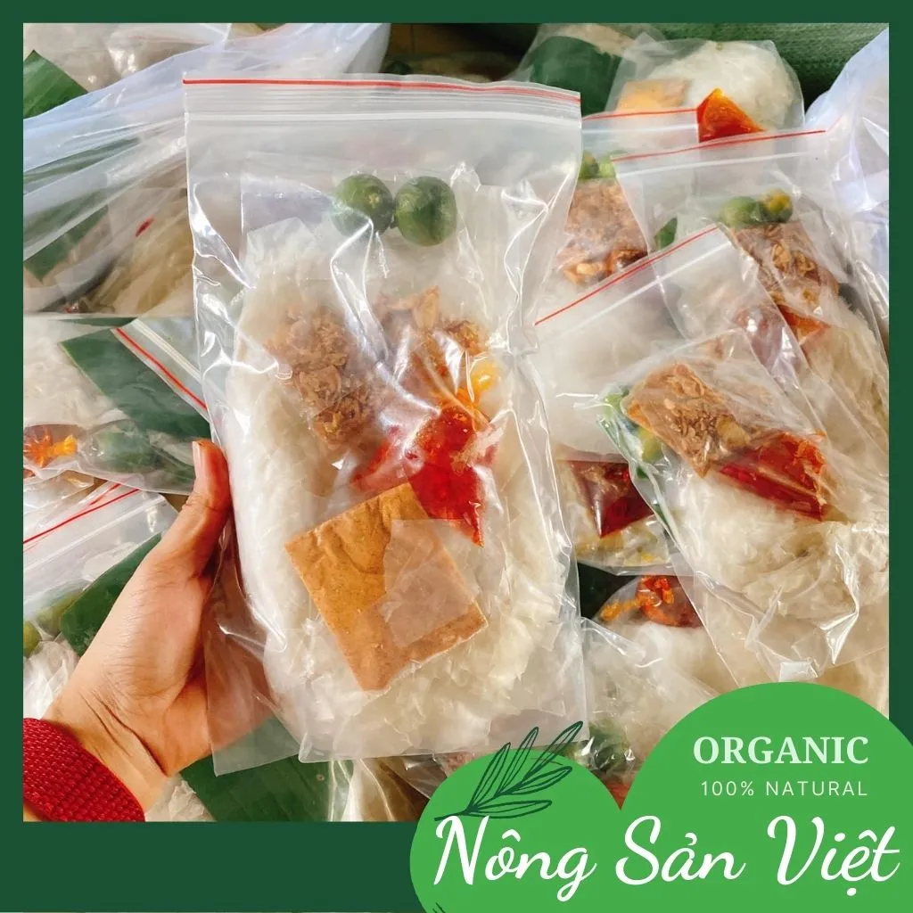 Bánh tráng phơi sương lá chuối gói lớn bánh tráng trộn Tây Ninh - 04100065