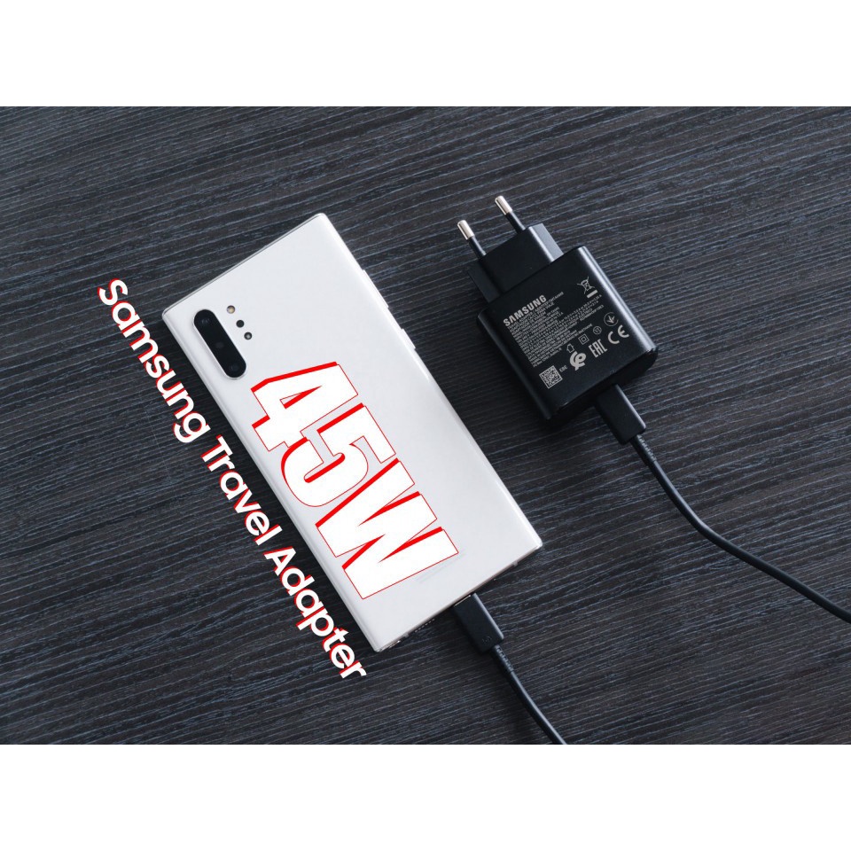 Củ sạc nhanh cổng Usb-C 45w cho Samsung Galaxy Note 10 20 Plus Note10Plus 5g A91 Note10 +