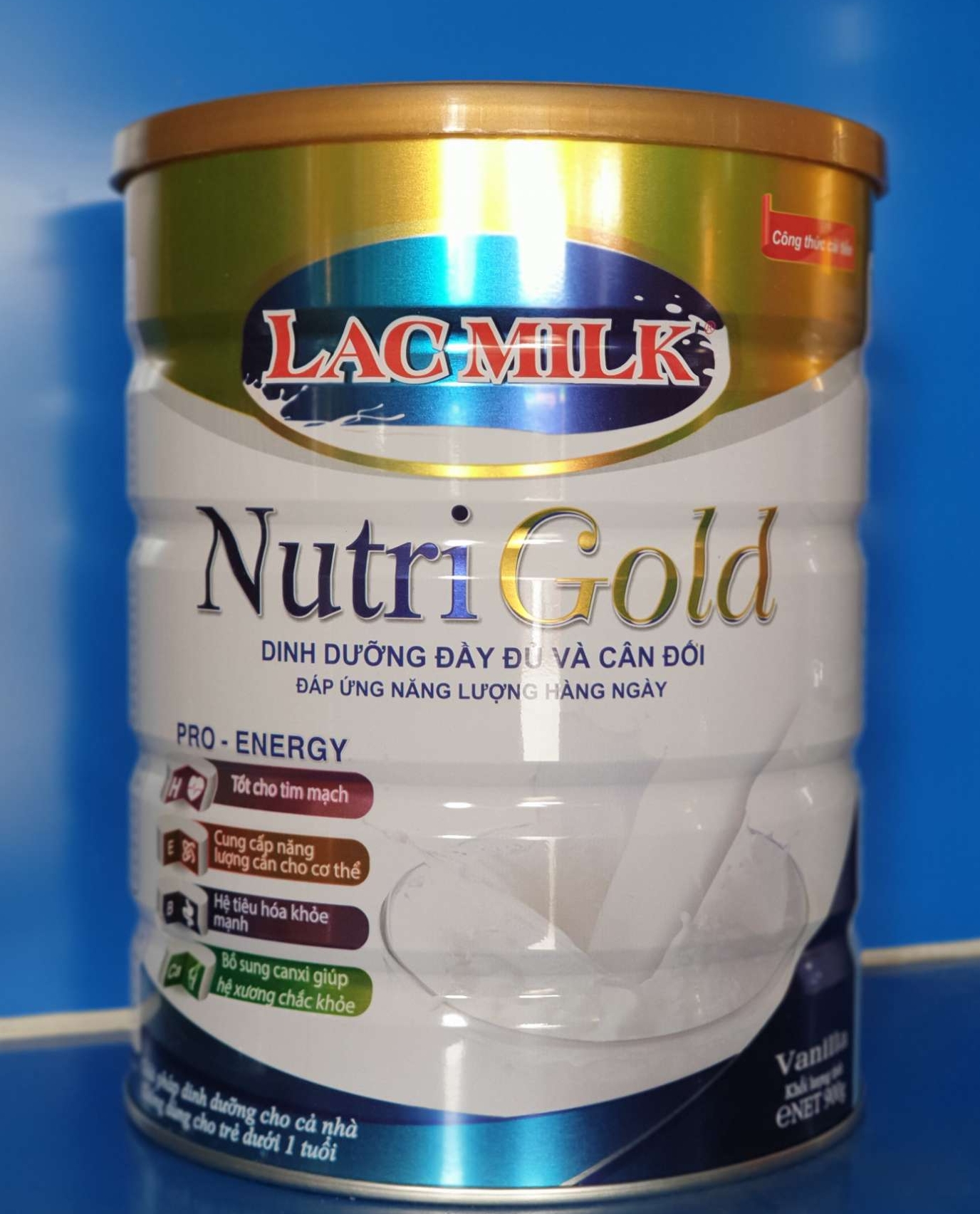 Combo 4 Lon Sữa Bột LacMilk NutriGold Dinh dưỡng đầy đủ và cân đối