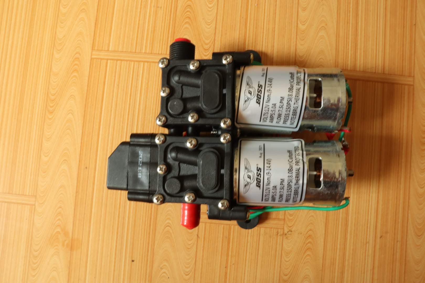 Bơm đôi 12V, dùng cho bình xịt điện
