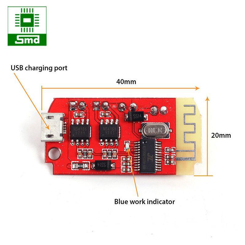 Mạch khuếch đại âm thanh class F 2x5W Bluetooth 4.2 micro USB 5V CT14+