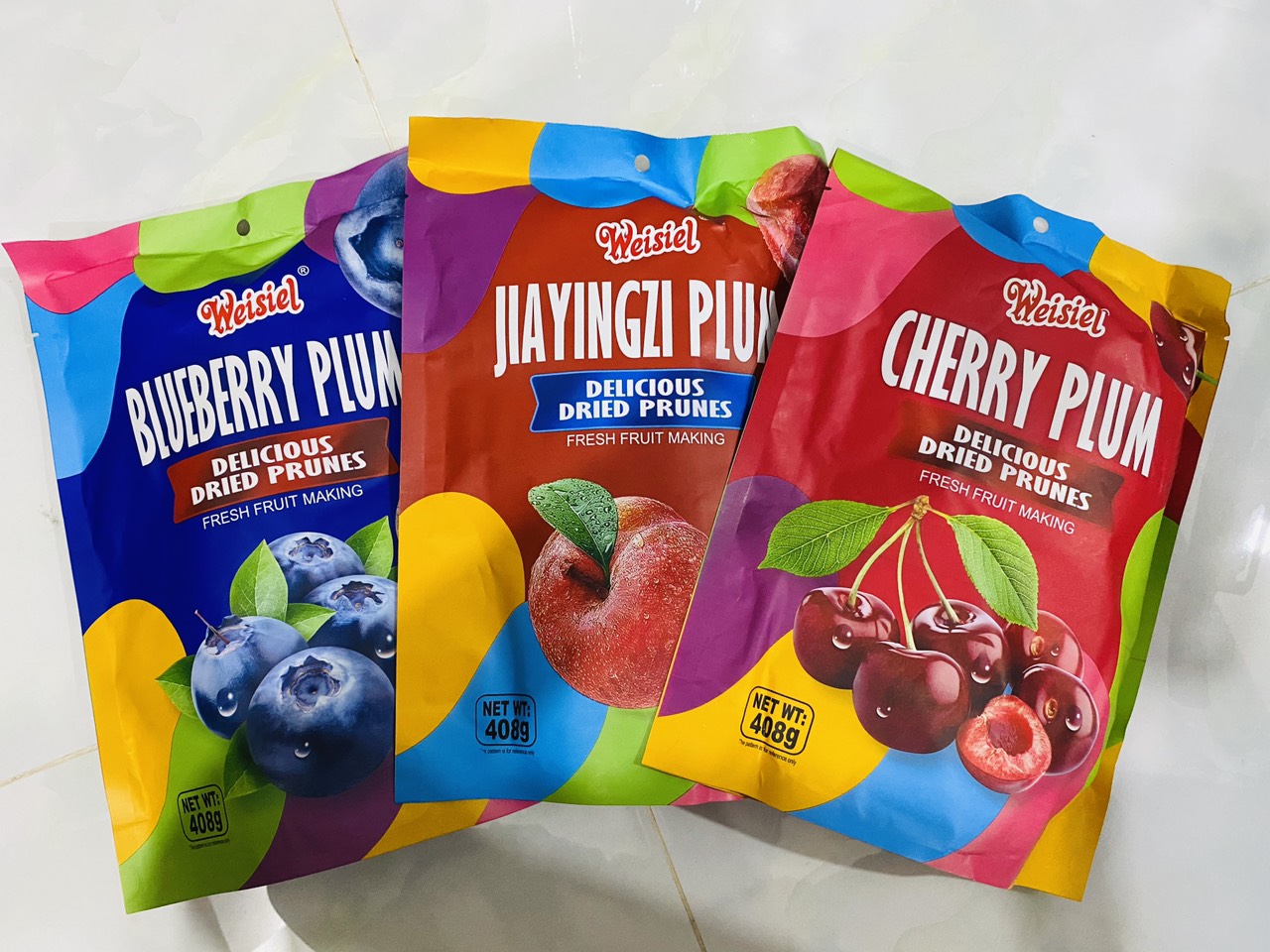 MỨT OMAI VIỆT QUẤT, ĐÀO , CHERRY 408G (GIAO GẪU NHIÊN)