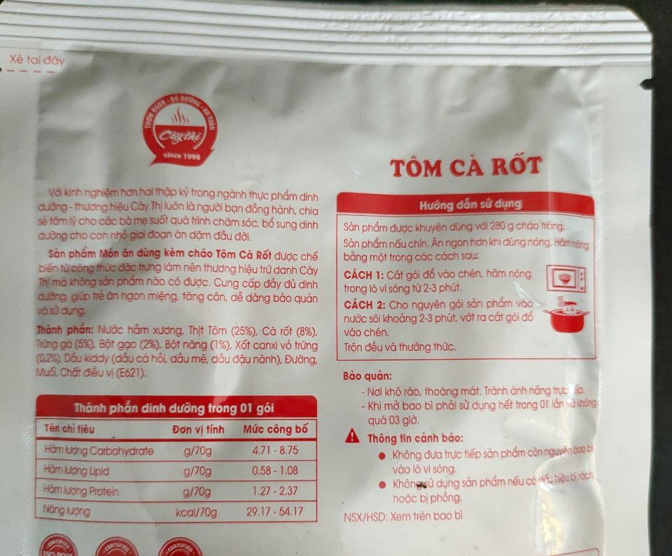 [HCM]Combo 05 gói Thức ăn kèm cháo