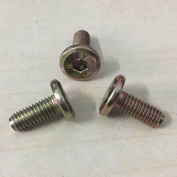 50 con - 6X15mm BULON - ỐC  LỤC GIÁC CHÌM ĐẦU DẸT