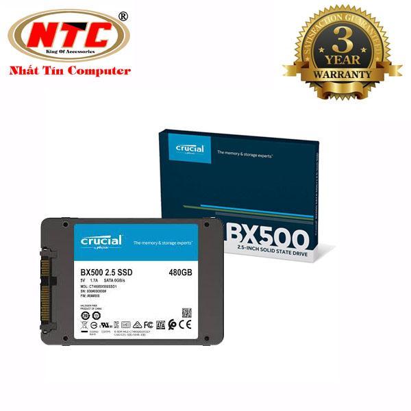 Bảng giá [HCM]Ổ cứng SSD gắn trong Crucial BX500 3D NAND SATA III 2.5 inch 480GB R540MB/s W500GB/s (Đen) - Nhất Tín Computer Phong Vũ