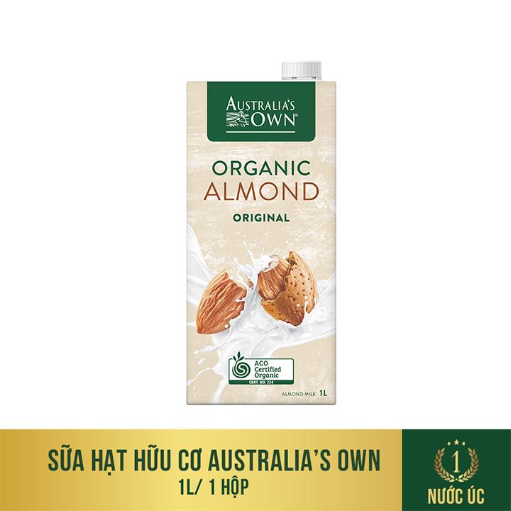 Sữa hạt Hạnh Nhân Hữu Cơ Australia s Own Organic vị cơ bản 1L không đường