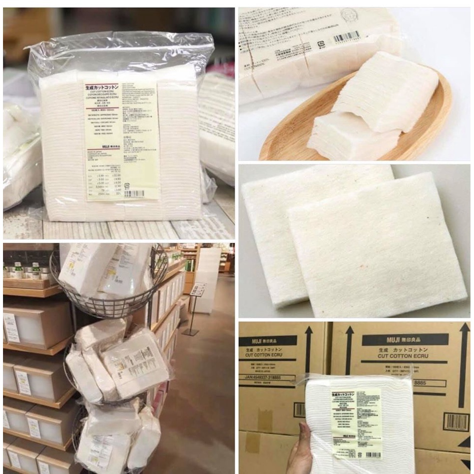 Bông tẩy trang Muji 189 miếng