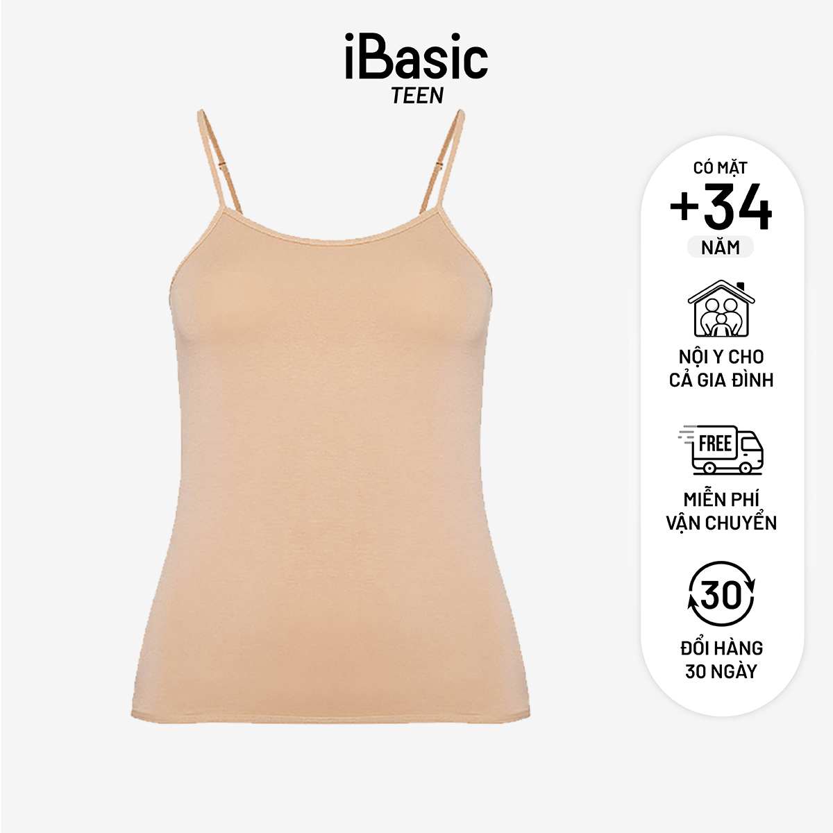 Áo lót iBasic cami dài VA112