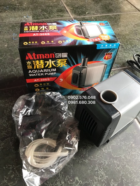 [HCM]Bơm nước hồ cá tiết kiệm điện Atman 306s
