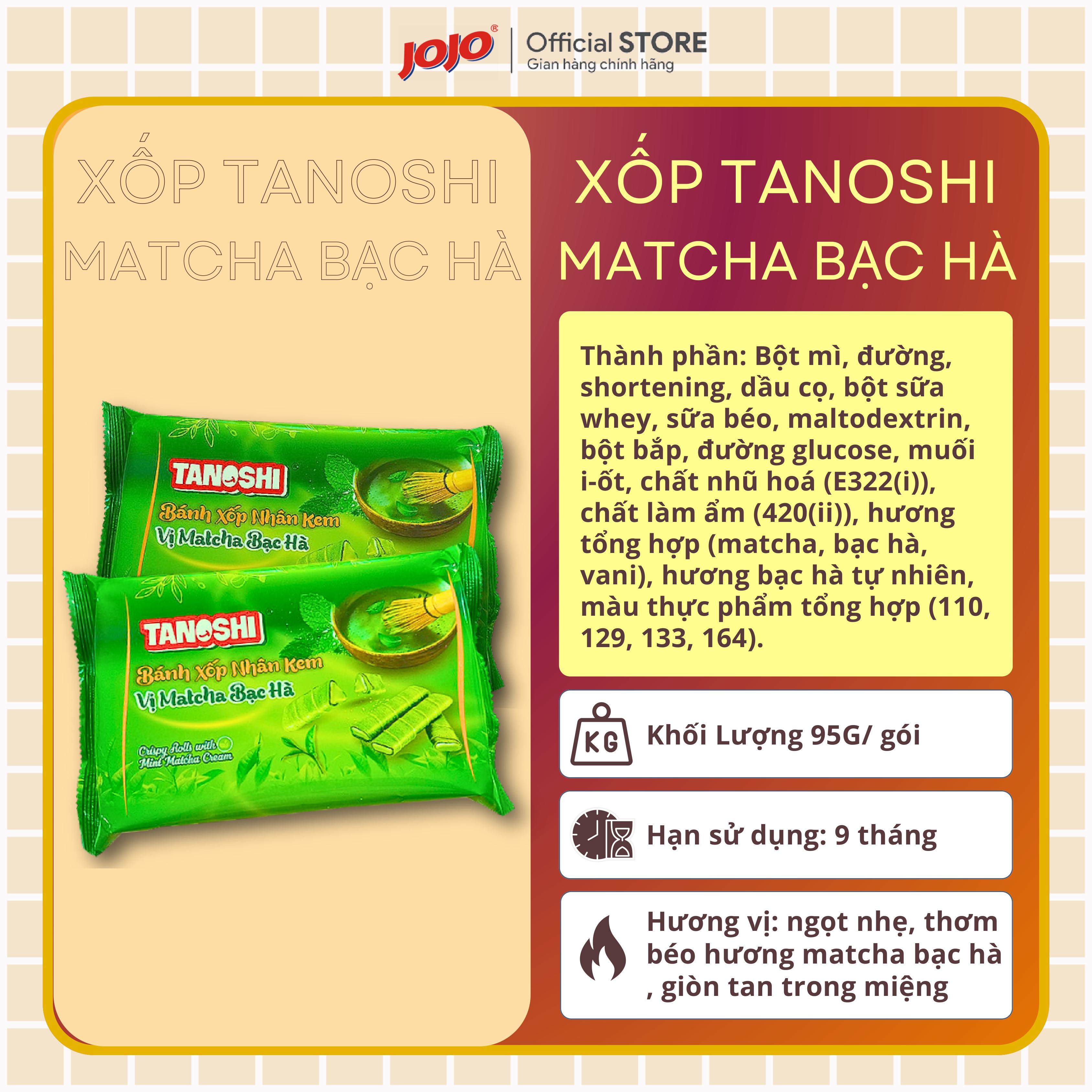 Bánh Xốp Ống JOJO Mix Đủ Vị loại 95G và 115G (Tặng Đậu 30G)