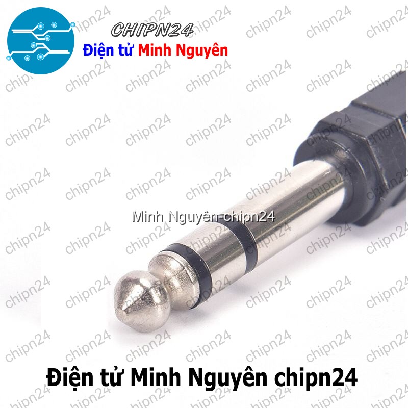 [1 cái] (F113.3) Đầu jack chuyển 6.5MM/6.35MM sang 3.5mm (Jack 6ly ra 3ly) - HH005279