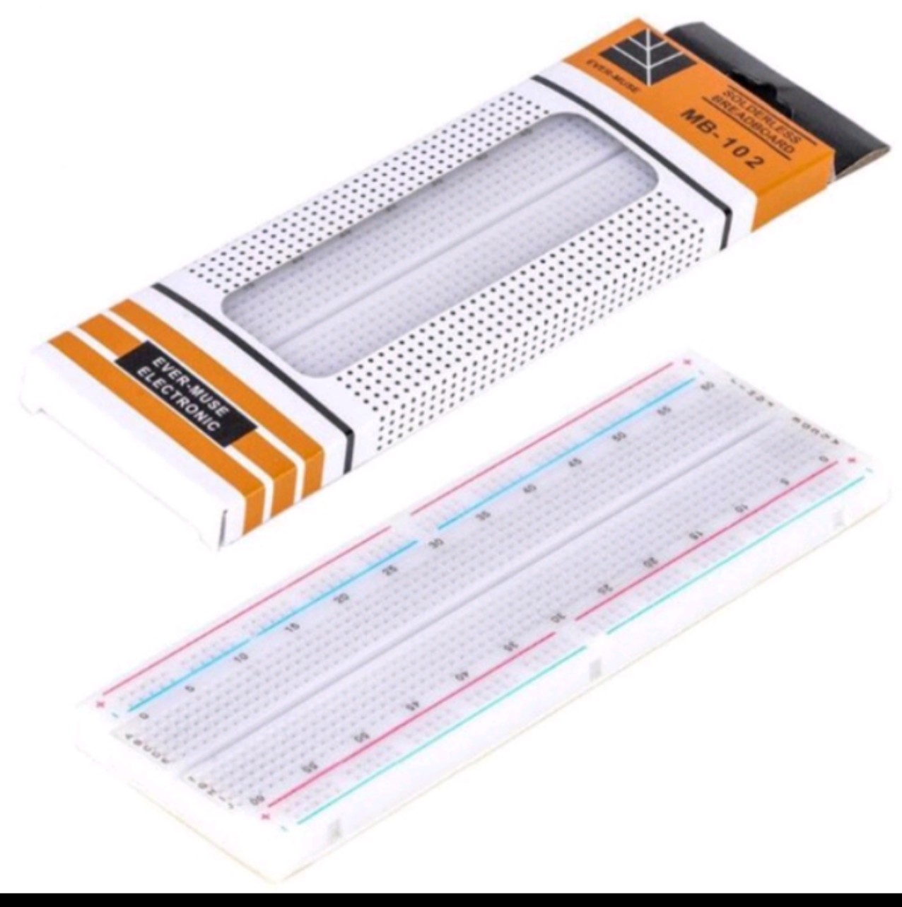 Breadboard cắm 400 lỗ MB-102 (85x55mm)/Breadboard cắm 830 lỗ MB-102 (165x55mm)