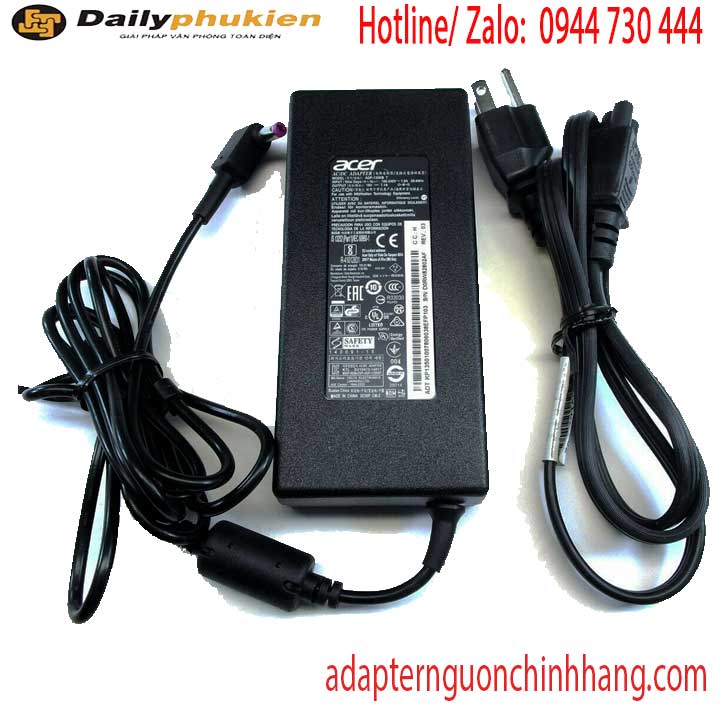 Sạc laptop Acer 19v 7.1a 135w