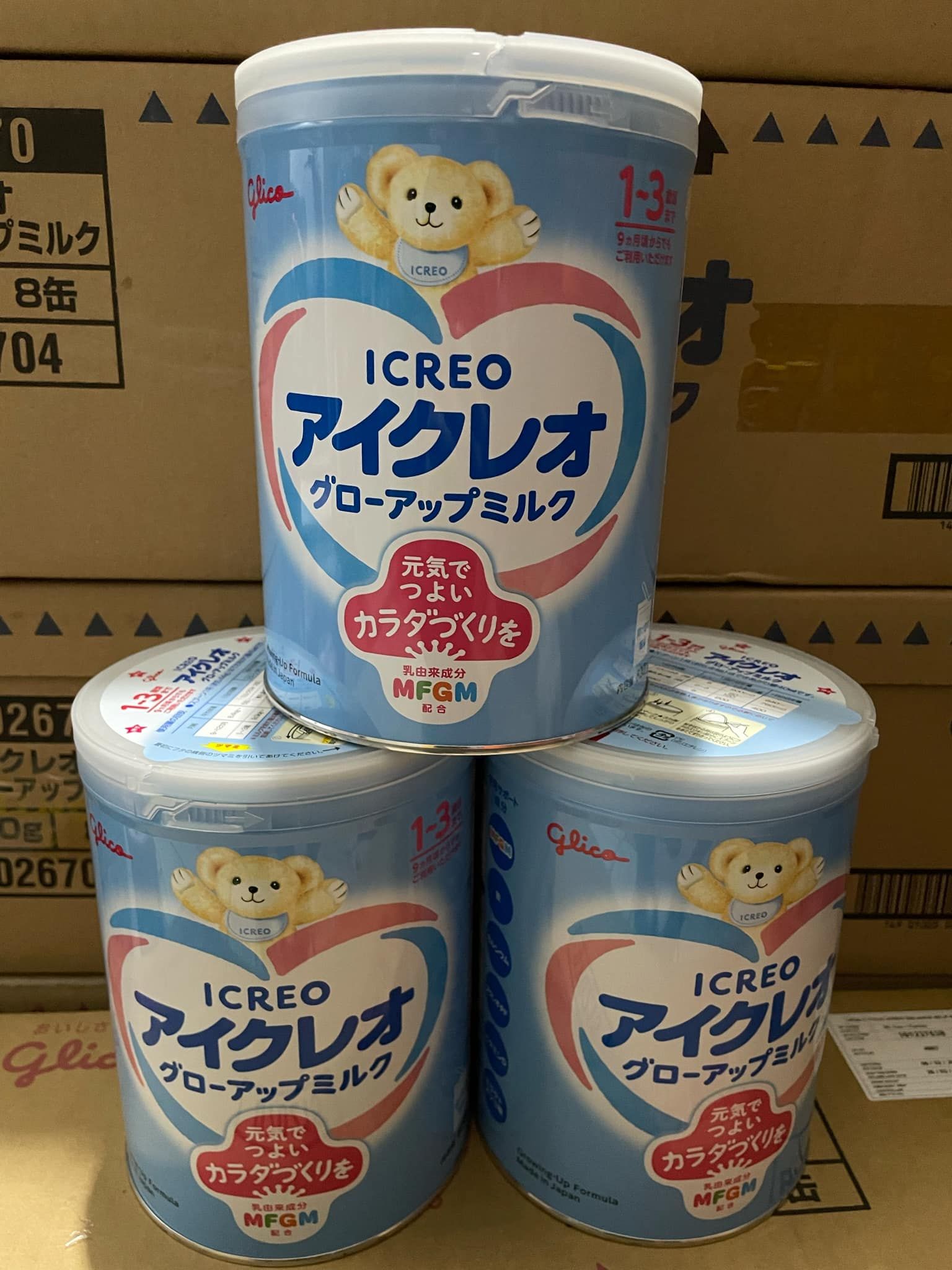 Sữa bột Glico Nhật số 1 (12th-36th) lon 820g mẫu mới date T3/2025