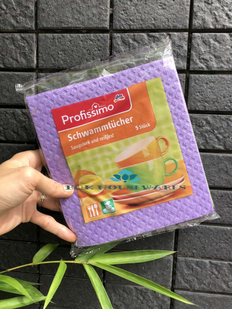[HCM]Khăn lau đa năng Profissimo -  nội địa Đức (1 gói gồm 5 khăn)