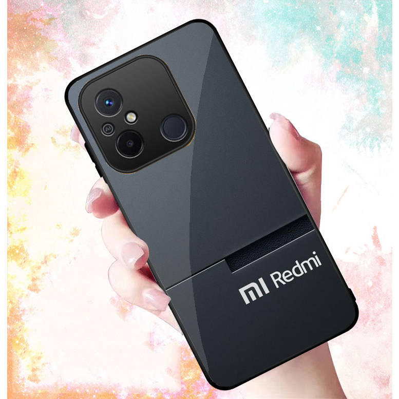 Ốp lưng xiaomi redmi 12c mặt kính gương bóng