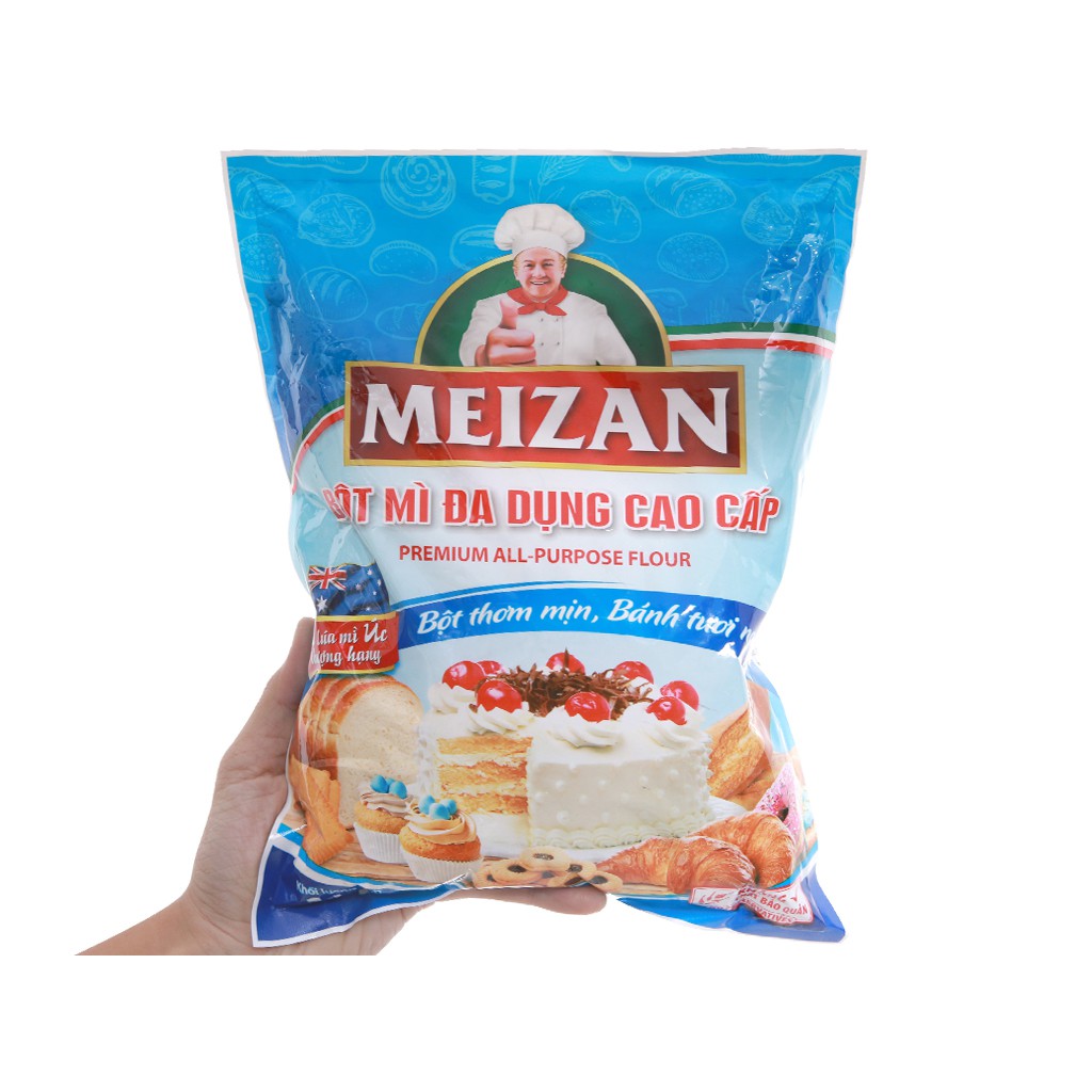 Túi 1kg bột mì đa dụng meizan cao cấp