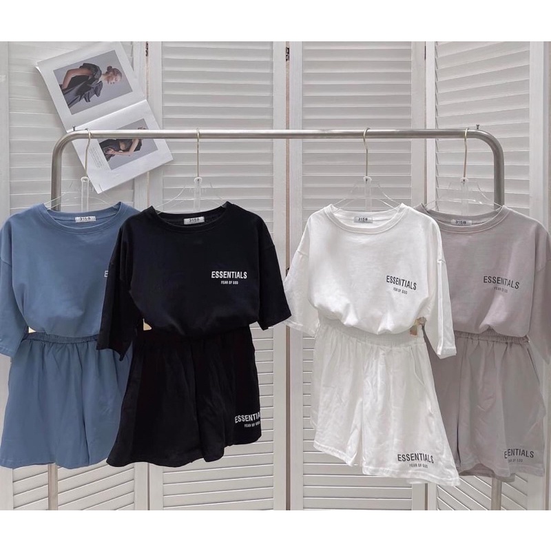 [ Rẻ vô địch] Set bộ đùi ESSENT chất cotton freesize 38-65kg