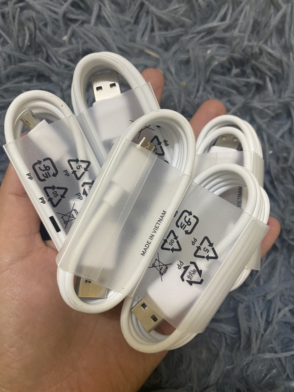 dây sạc, cáp sạc samsung Micro USB chính hãng BH 12 tháng