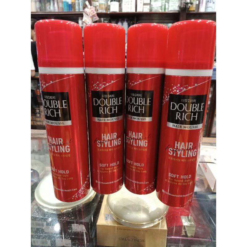 Gôm bọt tạo kiểu tóc Hair Spray Double Rich 170ml