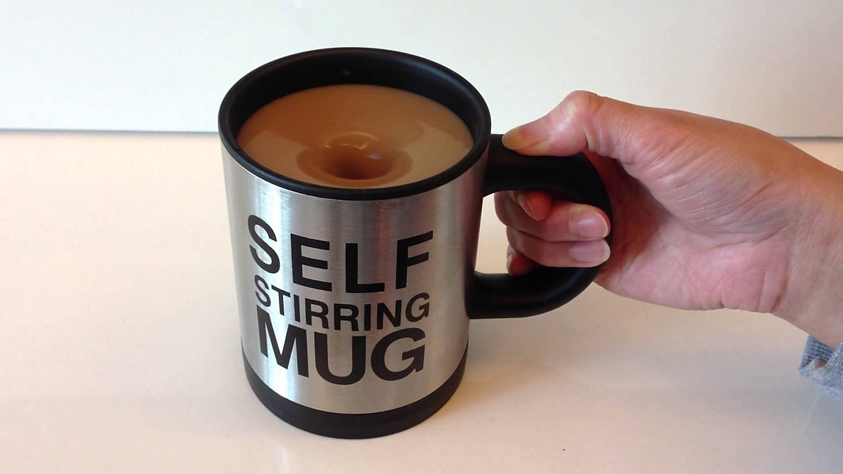 Cup automatic coffee don't need stirring high-grade, stainless steel cup coffee, coffee self stirring mug