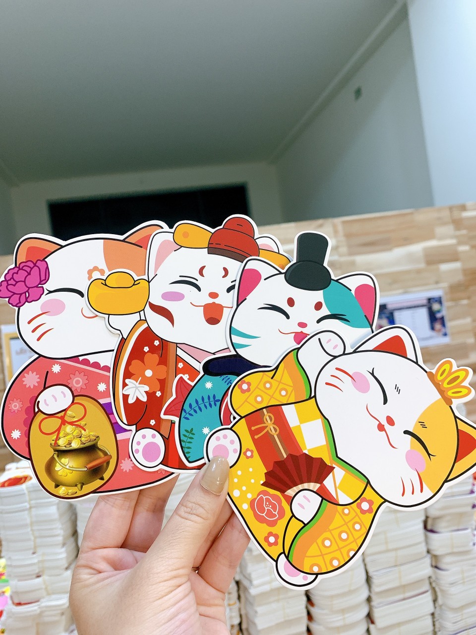 Combo 5 Bao lì xì hoạt hình CHIBI 3D,TẾT 2025
