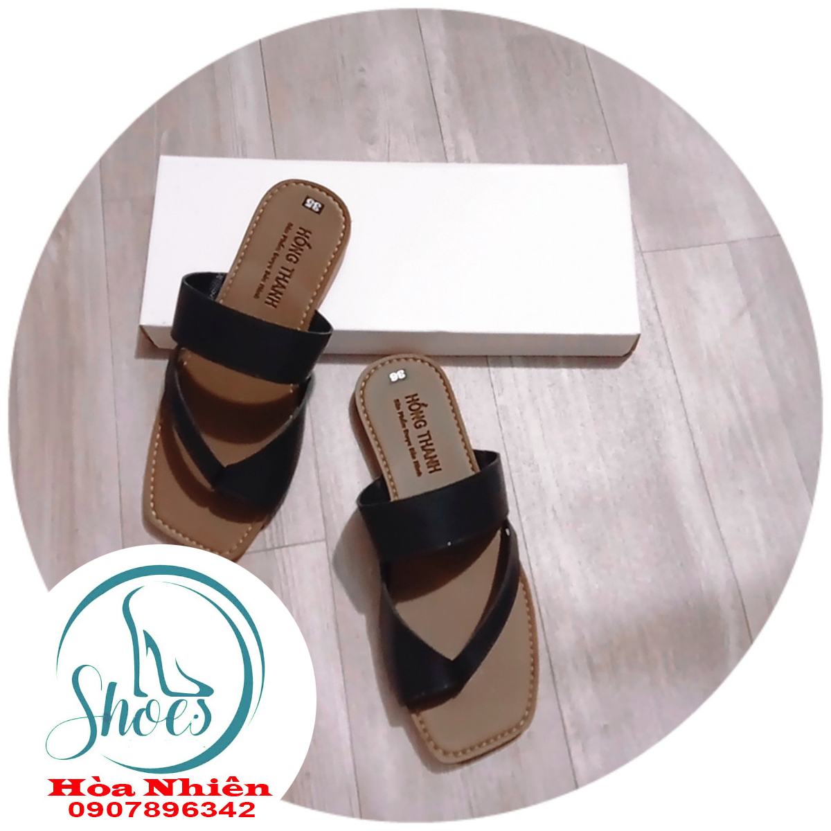 DÉP NỮ XỎ NGÓN QUAI CHÉO