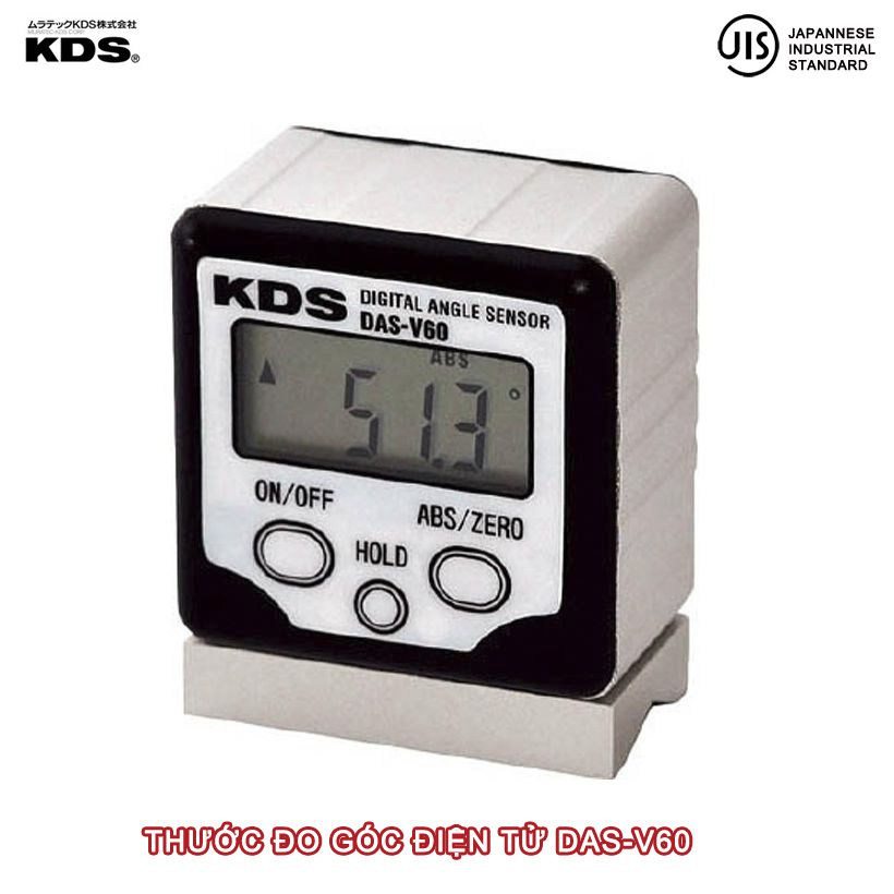 Thước đo góc điện tử có nam châm KDS Nhật Bản DAS-V60