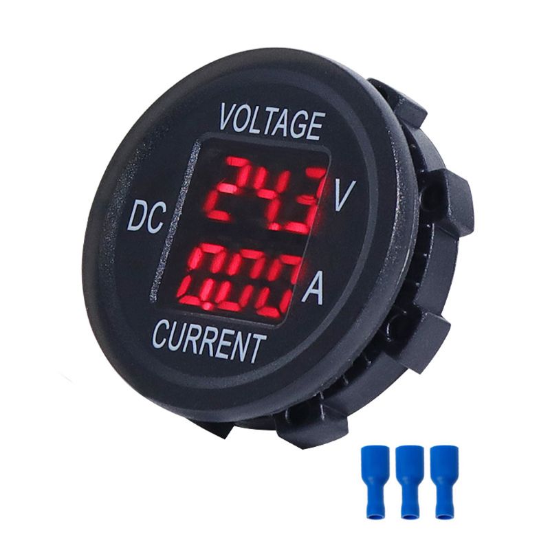 Universal DC 9V to 48V 10A Digital Voltmeter Ammeter Voltage Current Meter Measurement LED Display For 12V 24V 36V Electric bike Motorcycle Car Truck