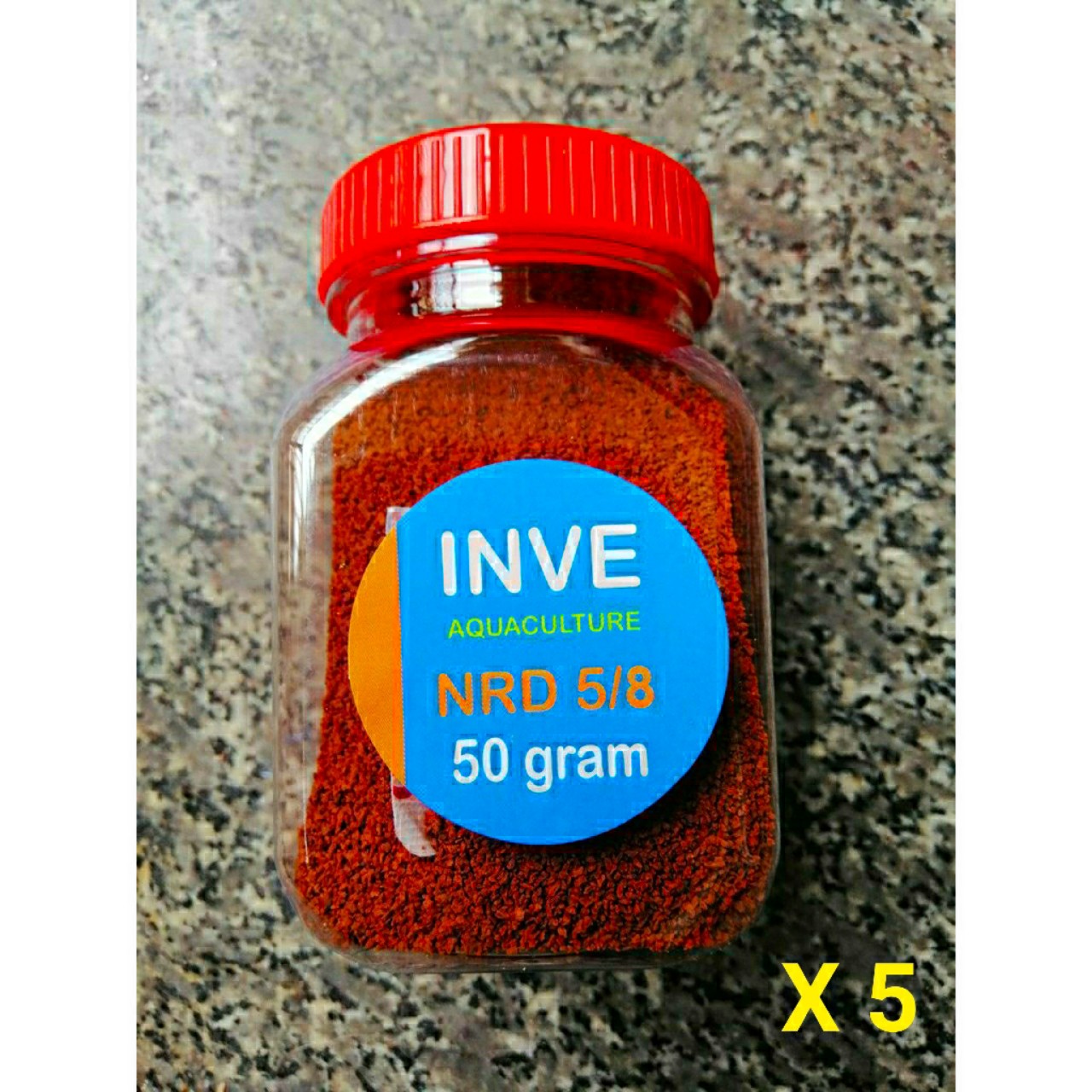 ]combo 5 cám inve 5/8 orange thức ăn cho cá lớn .
