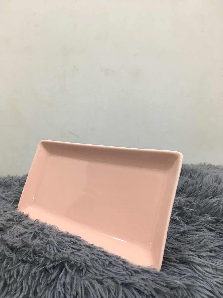 Rectangular Plate 25X12.5X2.5 cm - Dong Hwa Ceramics - High Quality Vietnamese Products