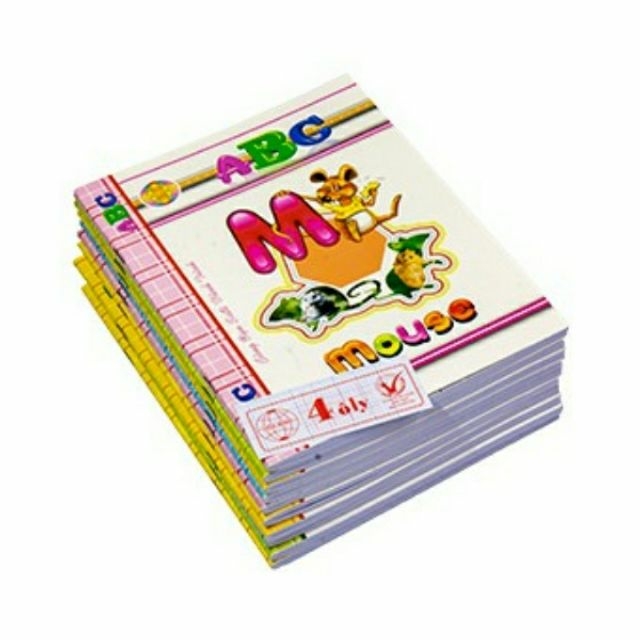 Tập Vở 4 ô ly vuông ABC Hòa Bình 96tr / 200tr