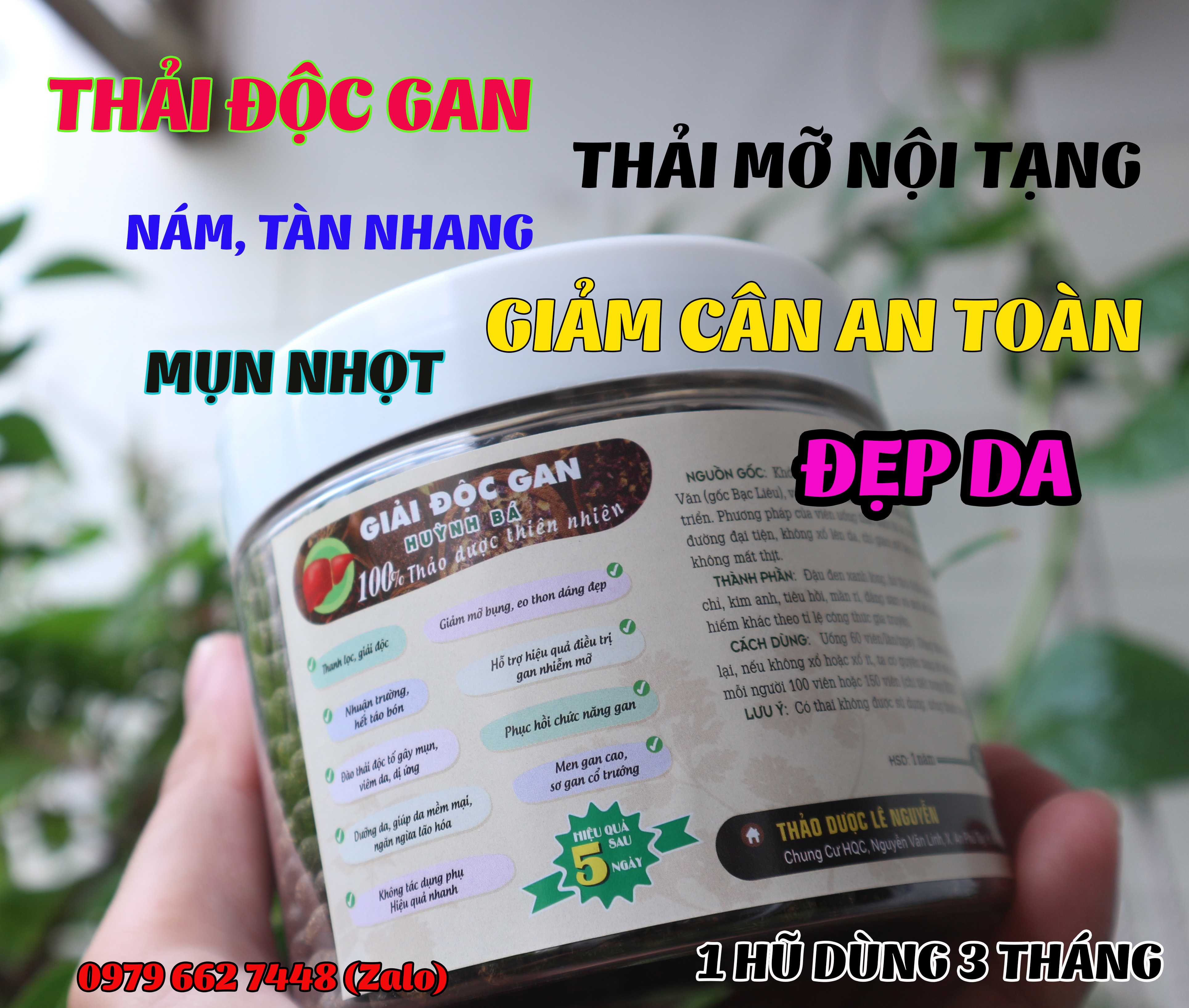 Viên detox gan, giải độc gan, giảm béo, thải mỡ nội tạng
