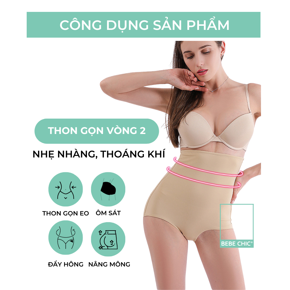 Quần Gen Bụng Thon Gọn Eo Nâng Hông & Mông BEBECHIC QG001