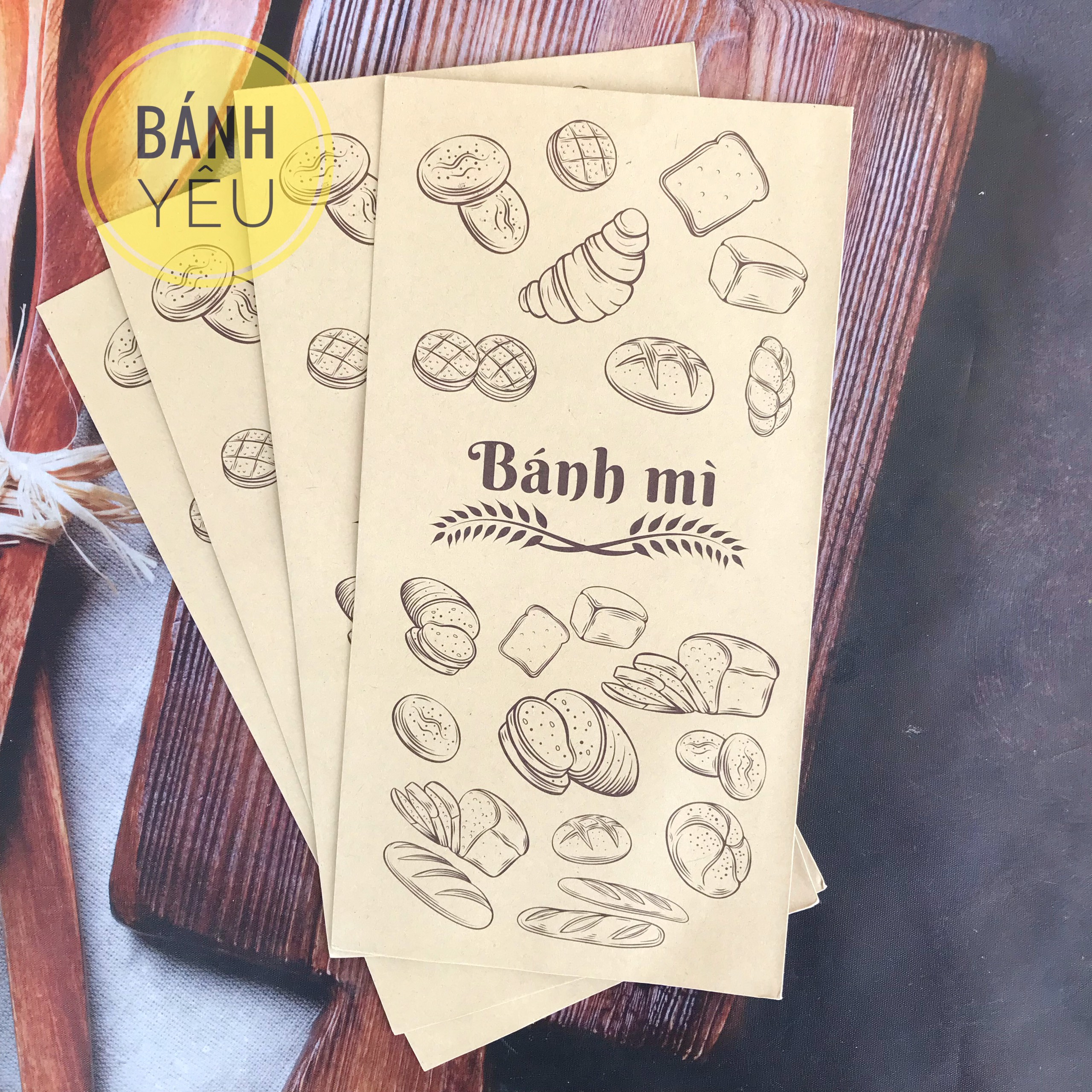 BỘ 10 TÚI ĐỰNG BÁNH MÌ Ổ